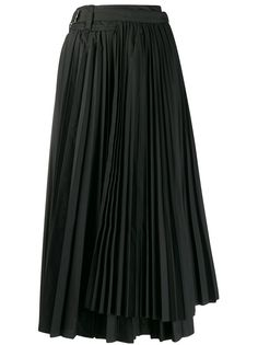Sacai плиссированная юбка с запахом