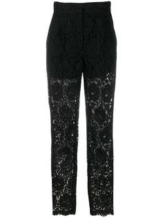 Dolce & Gabbana костюмные брюки с кружевом