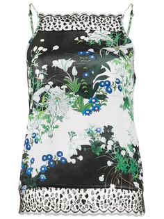 Givenchy топ с цветочным принтом и бантом
