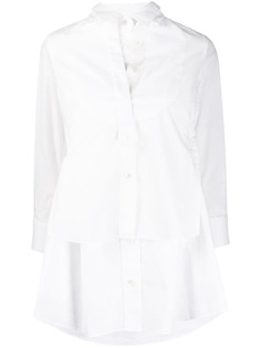 Sacai двухслойная рубашка