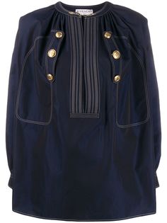 Givenchy блузка с тиснеными пуговицами