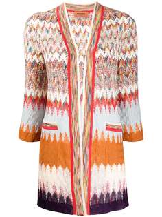 Missoni длинный кардиган в технике кроше