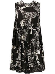 RedValentino платье А-силуэта с принтом Phoenix