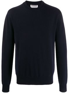 Jil Sander джемпер тонкой вязки с круглым вырезом