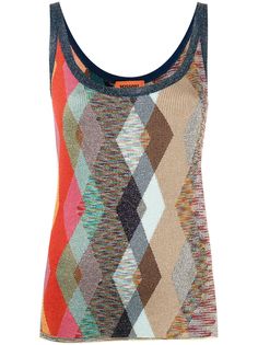 Missoni топ с блестками и узором аргайл