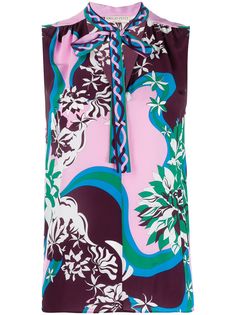 Emilio Pucci топ с абстрактным принтом