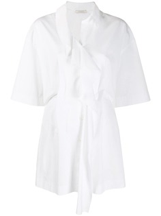 Nina Ricci удлиненная рубашка с оборками