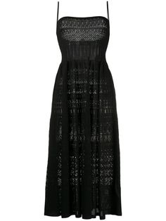 Dsquared2 расклешенное платье миди в технике кроше
