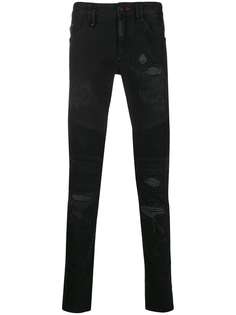 Philipp Plein джинсы кроя слим с эффектом потертости