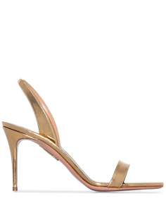 Aquazzura босоножки So Nude с ремешком на пятке