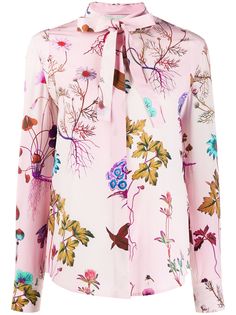 Stella McCartney блузка с длинными рукавами и цветочным принтом