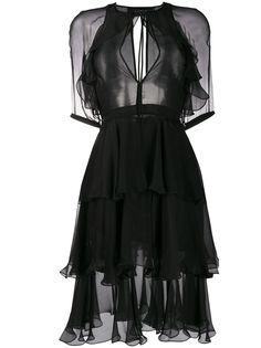 Dsquared2 платье мини с оборками