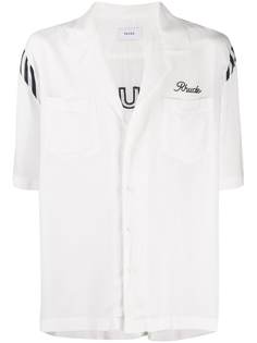 Rhude рубашка с короткими рукавами и логотипом