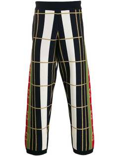 Gucci трикотажные брюки в клетку
