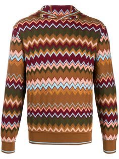 Missoni трикотажное худи с узором зигзаг