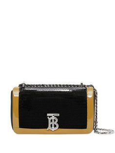 Burberry мини-сумка Lola с пайетками