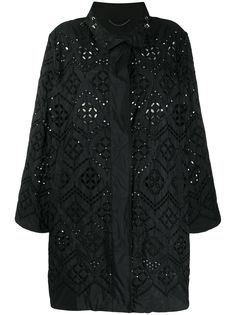 Ermanno Scervino пальто средней длины с вышивкой