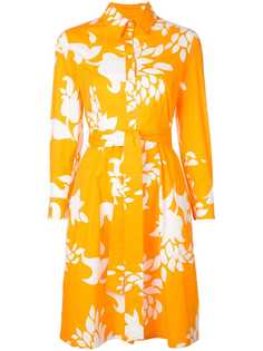 Carolina Herrera платье-рубашка с цветочным принтом