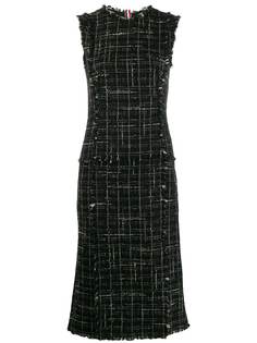 Thom Browne твидовое платье в клетку