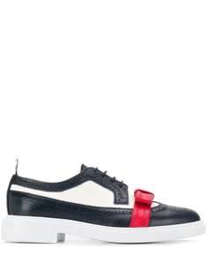 Thom Browne броги зернистой фактуры с контрастным бантом