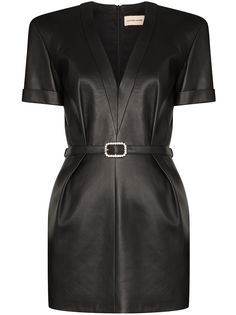 Alexandre Vauthier платье мини с декорированной пряжкой