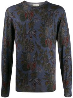 Etro свитер с круглым вырезом и принтом