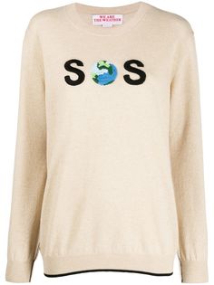 Stella McCartney джемпер с вышивкой SOS