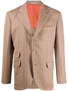 Brunello Cucinelli пиджак в тонкую полоску