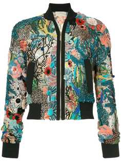 Elie Saab embellished bomber jacket