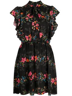 RedValentino платье с цветочным принтом