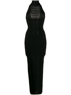 Balmain трикотажное платье с вырезами