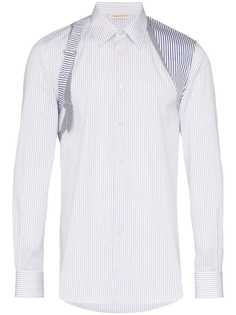 Alexander McQueen рубашка Striped Harness