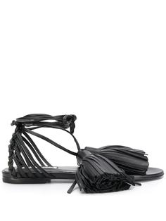 Jil Sander сандалии с ремешками и кисточками