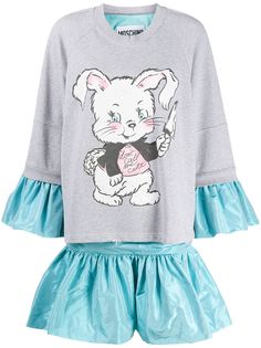 Moschino многослойное платье-джемпер