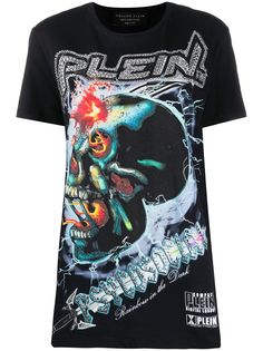 Philipp Plein футболка Psychosocial с заклепками