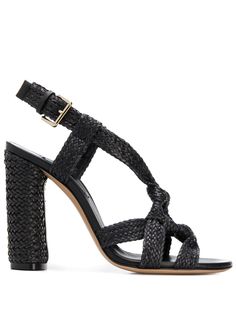 Casadei плетеные босоножки