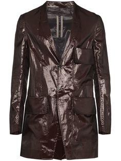 Rick Owens однобортный пиджак Island