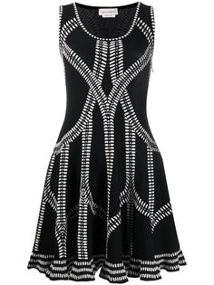 Alexander McQueen платье жаккардовой вязки