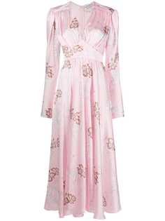 Paco Rabanne платье на пуговицах с цветочным принтом