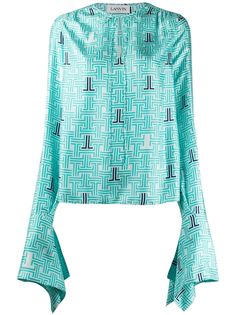 LANVIN блузка JL с принтом