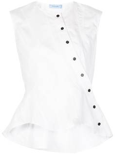 Mugler топ с баской