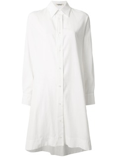 Yohji Yamamoto платье-рубашка оверсайз с длинными рукавами