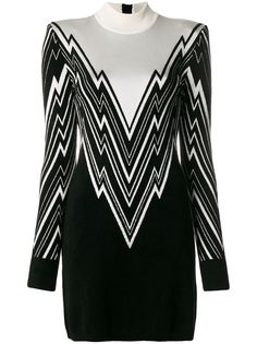 Balmain платье с высокой горловиной