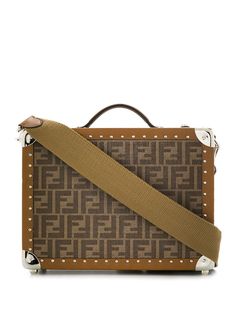 Fendi маленький чемодан с узором FF