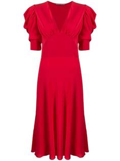 Ermanno Scervino платье с V-образным вырезом и кружевом
