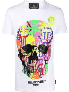 Philipp Plein декорированная футболка