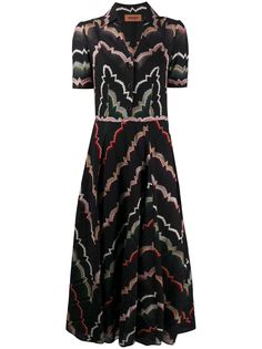 Missoni платье на пуговицах с узором