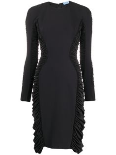 Mugler платье со сборками