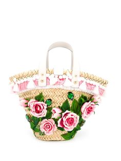 Dolce & Gabbana сумка-ведро с цветочной аппликацией