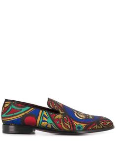 Dolce & Gabbana лоферы с вышивкой